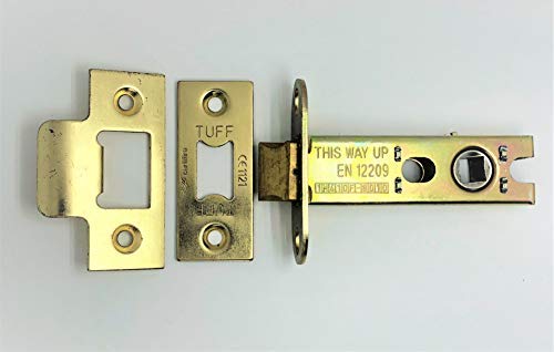 CE Certified Heavy Duty Double Sprung Tubular Mortice Door Latch (75mm, Electro Brass) — image 1
