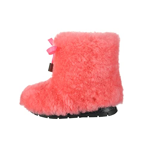 Girl's fur winter boots, pink sheepskin fur toddler boots, girls snow boots, kids mukluks, yeti boots for kids, children winter shoe, LITVIN3