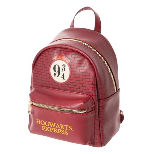 Mochila Harry Potter - Harry Potter regalos : Mochila pequeña para niños o adultos │ Fabricada en PU (26,5 x 20,5 cm), Merchandising Oficial