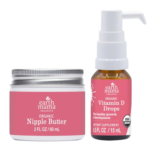 Earth Mama Vitamin D Drops Nipple Butter 2oz