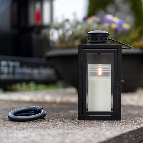 HOFER 10 Stk. Nachfüllungen für Hofer Glas Grabkerze Luna - Das Original | Trauerkerzen | Grablicht, Friedhofskerze | Kerzen für Grabdeko & Grabschmuck