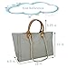 BYMEE Tote Bag for Women Canvas Handbag Removable Chains Shoulder Bag Daily Essentials Casual Work Bag Stylish Satchel Canvas Purse(Grey)