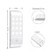 Luces de Noche LED,GPISEN Pack de 2 Luces con Sensor de Movimiento,Lámpara...