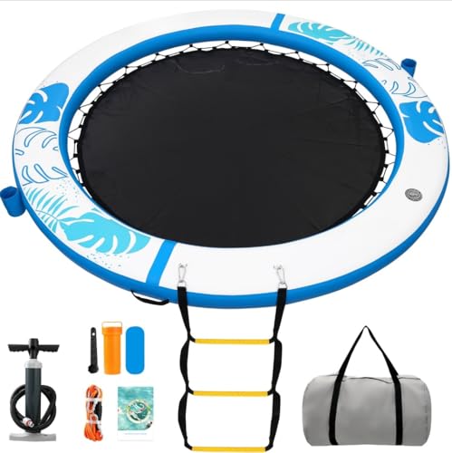 Plateforme flottante gonflable piscine adulte 240cm hamac aquatique rond