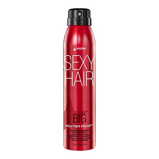 SexyHair Big Weather Proof Humidity Resistant Finishing Spray, 5 Oz | Humidity Resistance | Helps Smooth Out Frizz | All Hair Types