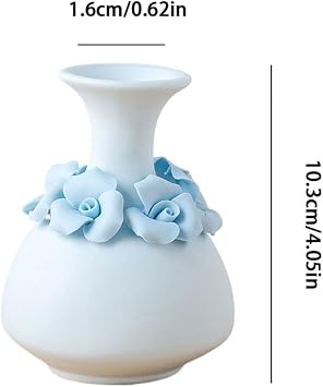 Vases for Flowers Simplicity Creative Ceramic Vase Home Living Room Flower Arrangement Entrance Ornaments Chinese Vases for Decor Flower Vases Decorative(B)