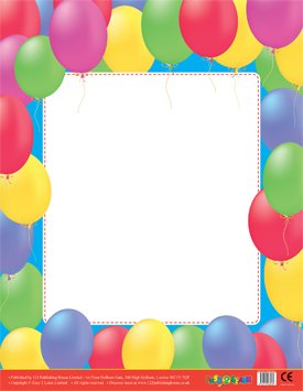 Easy2LearnBalloons Reusable Wipe Off Poster