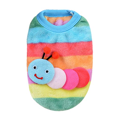 Honprad Cute Dog Puppy Clothing Sweater Small Puppy Shirt Soft Pet Coats Clothes For Girls (Multicolor, S) #TOP2