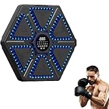 Smart Music Boxing Machine, AONESY Wall Boxing Machine with Gloves, 10 Speed Boxing Workout Equipment 6 Punching Pad 4 Modes, Training Boxing Machine with LED Screen, Boxing Machine for Men/Women