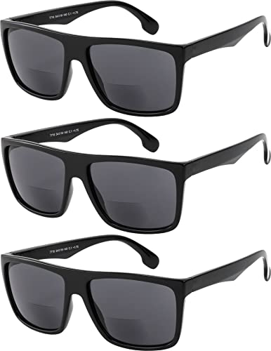 Yogo Vision Bifocal Reading Sunglasses For Men And Women-Classic, Retro Style Uv400 Sun Protection Outdoors Readers Eyewear +2.5 #TOP7