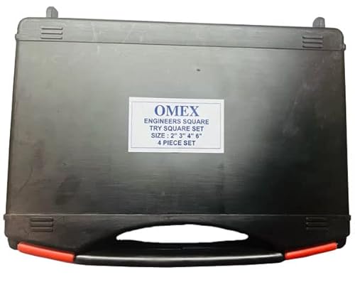 Omex Precision Steel Hardened Square Set Ground Machinist Tool 2" 3" 4" 6" New Din875 I Plastic Boxed #TOP3