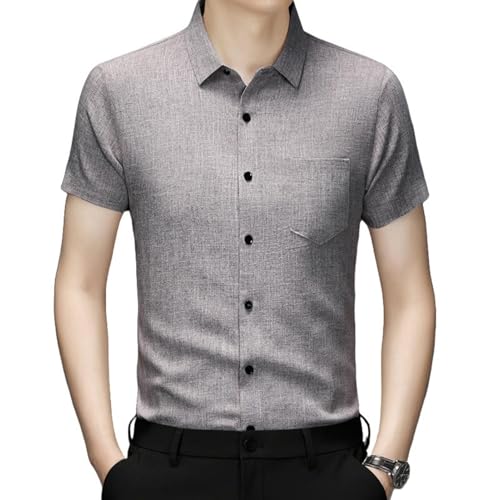 Chemise homme lin et coton USTZFTBCL pour vos terrasses d'été et vacances