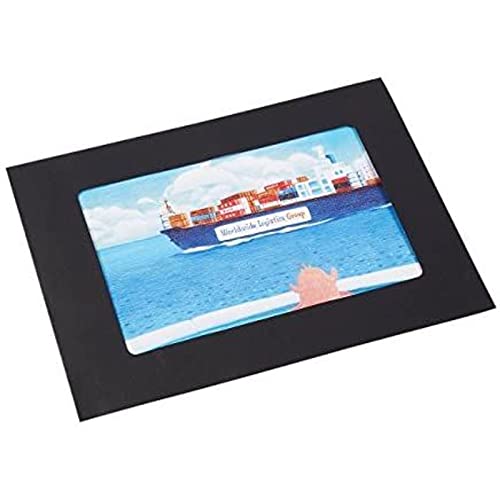 Juvale 50-Pack 4X6 Paper Picture Frames - Diy Black Photo Mats For Inserting And Displaying Memorable Documents, Wall Decorations - Ideal For 4X6 Inches Inserts #TOP1