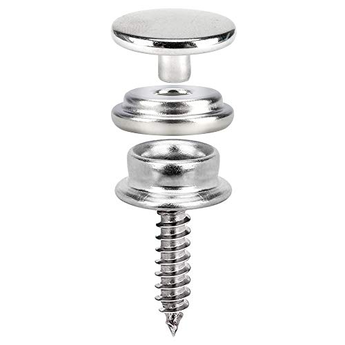 Titoe 150 Pcs Canvas Snap Kit, Marine Grade 3/8" Socket Stainless Steel Boat Canvas Snaps With 2 Pcs Setting Tool For Boat Cover Furniture #TOP1