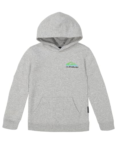 Image of Quiksilver Boys' Pullover Hoodie Sweatshirt, Soft & Comfortable Fleece, Front Pocket