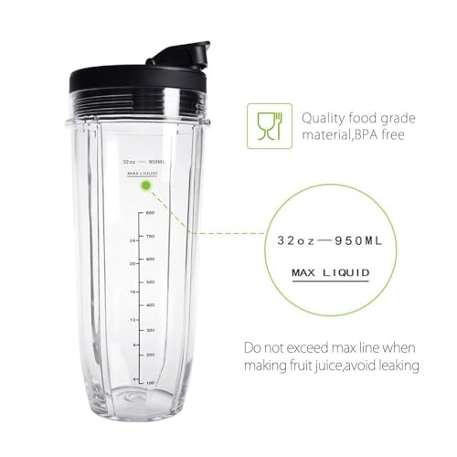 Blender Cup Compatible With Ninja Juicer 24oz/32oz miniatura 5