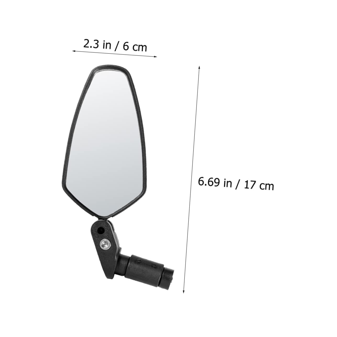 GANAZONO 2pezzi Specchietto Retrovisore Per Bicicletta Specchietti Riflettenti Per Bici Accessori Design Rotante Gradi Leggero e Pratico Per Visione Chiara Senza Girare La Testa