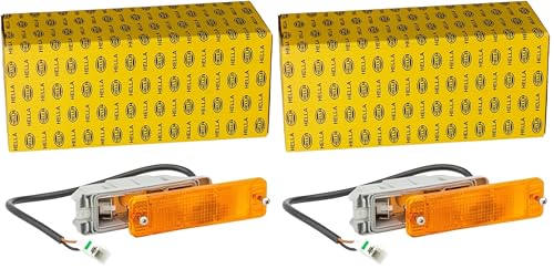 Piloto intermitente Hella 2BA 002 939-171 ámbar para bombillas incandescentes pack de 2