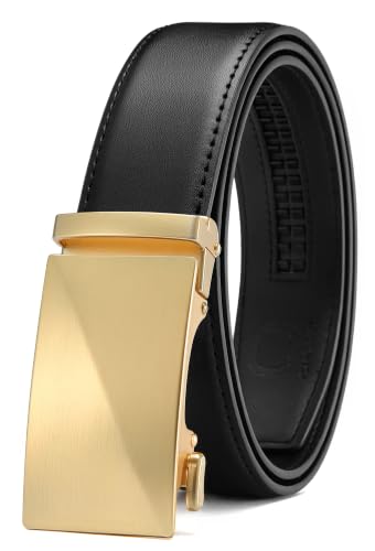 Image of CHAOREN Men's Leather Ratchet Belt - Customizable Fit (35mm)