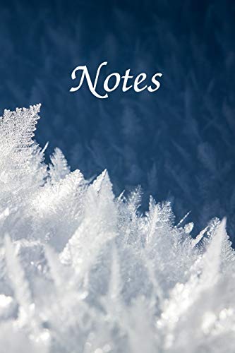 Preisvergleich Produktbild Notes: Beautiful Notebook With Tiny Ice And Snowflakes 6x9