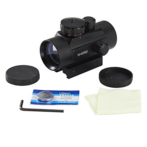 Pinty Tactical 1X40Mm Reflex Red Green Dot Sight Riflescope With Free 11Mm & 20Mm Mount Rails #TOP5