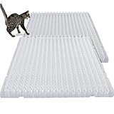 20 Pcs Cat Repellent Outdoor Indoor Mat Clear Cat Mat Plastic Cat Deterrent Cat Repellent Mat with Spikes Furniture Plant Couch Protectors from Cats Dogs, 16 x 13 Inches