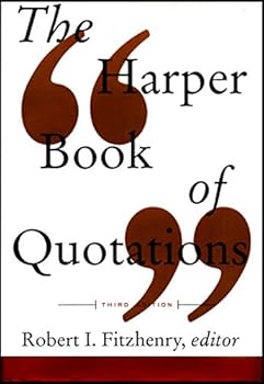 Hardcover The Harper Book of Quotations Revised Edition SPEC MKT Book