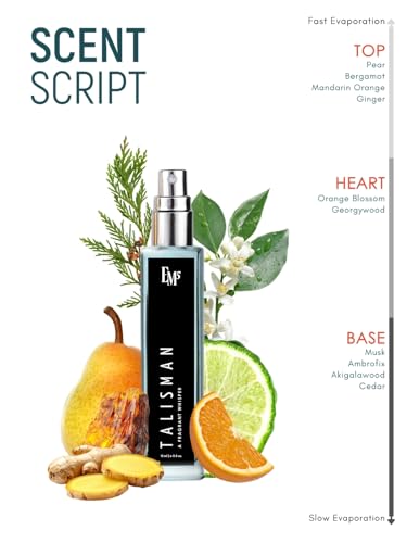 Image of EM5 Talisman EDP Perfume for Men & Women | Citrus Musky Fresh Fragrance | Strong and Long-Lasting Unisex Eau De Parfum Spray | Luxury Gift for Him & Her | 15ml