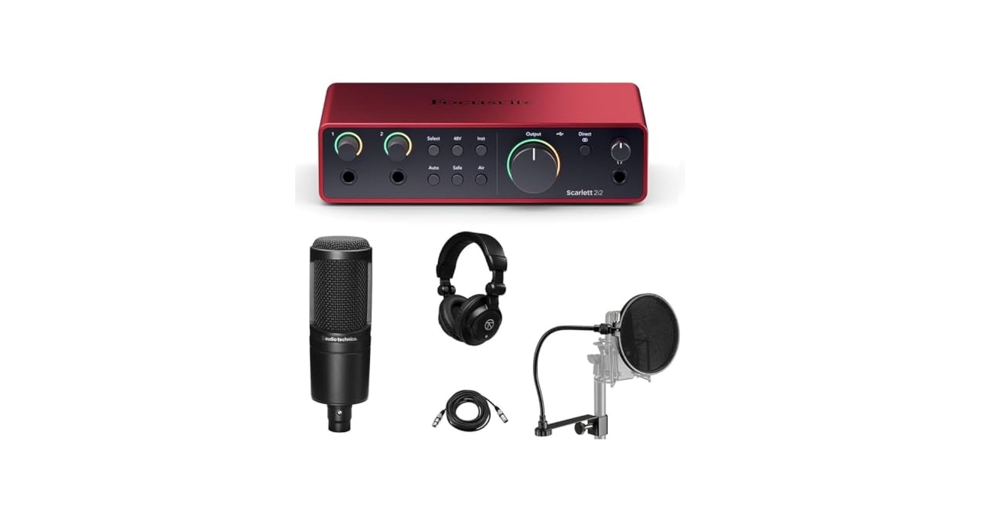Amazon.com: Focusrite Scarlett 2i2 4th Gen 2x2 USB Audio
