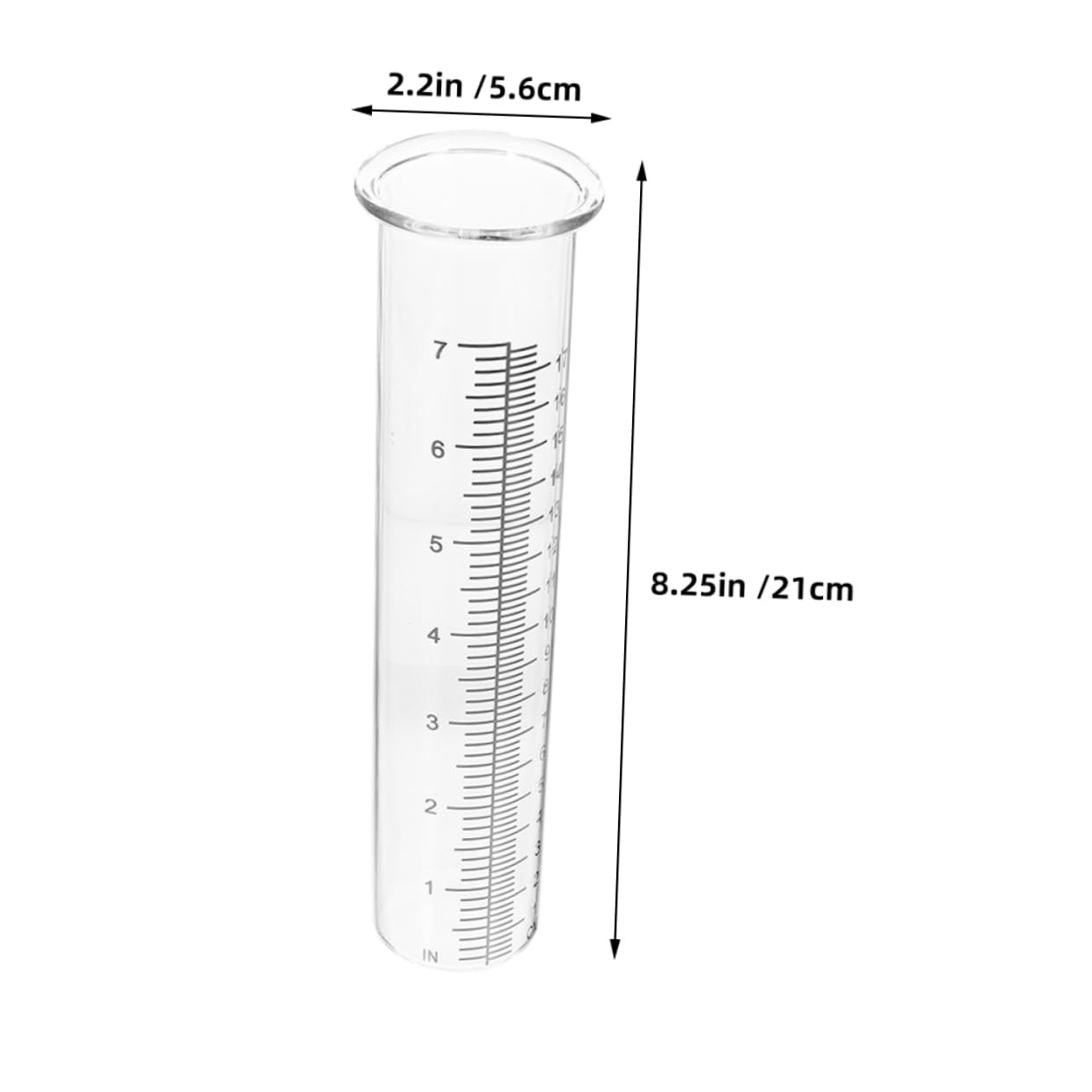 GANAZONO Rain Gauge for Deck 7 Rain Gauge Tube Replacement Plastic for Garden Yard
