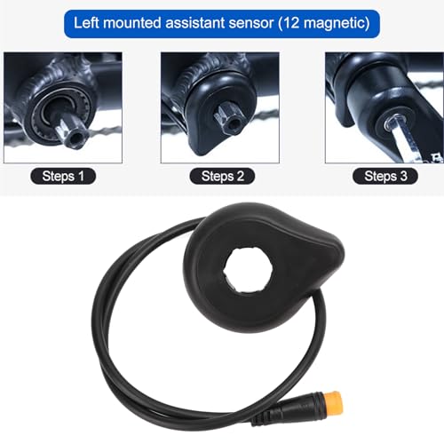 Geschwindigkeitssensor, Multifunktional, Pedalsensor, 12 Magnete Dual-Hall for Elektrofahrrad Mountainbike