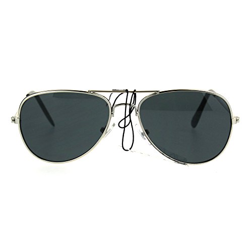 Kids Size Boys Classic Pilot Officer Metal Rim Police Style Sunglasses