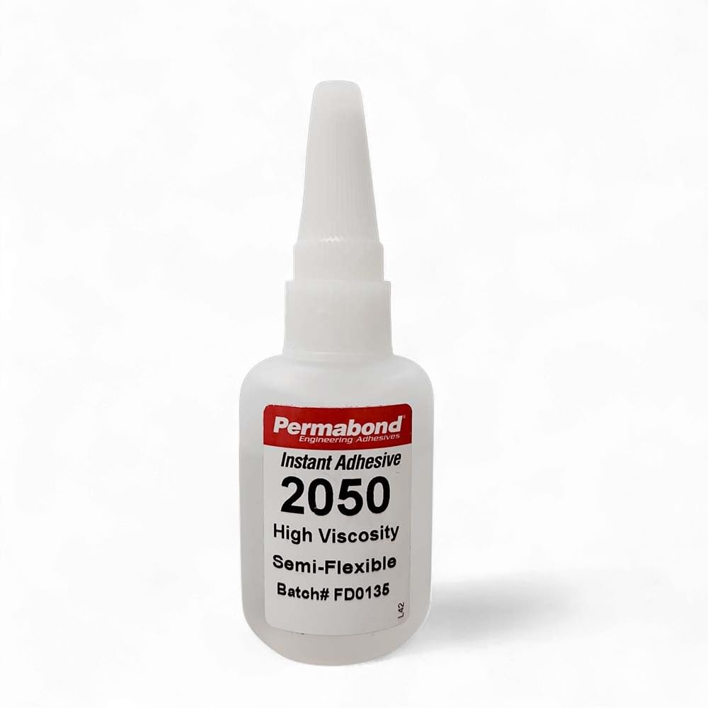Maven Adhesive Kits (Permabond 2050) Flexible Toughened Cyanoacrylate Adhesive, Thick Like Gel (Glue Only, 1oz)