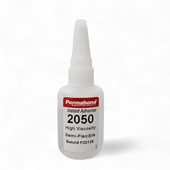 Maven Adhesive Kits Permabond 2050 Flexible Toughened Cyanoacrylate Adhesive, Thick Like Gel Glue Only, 1oz