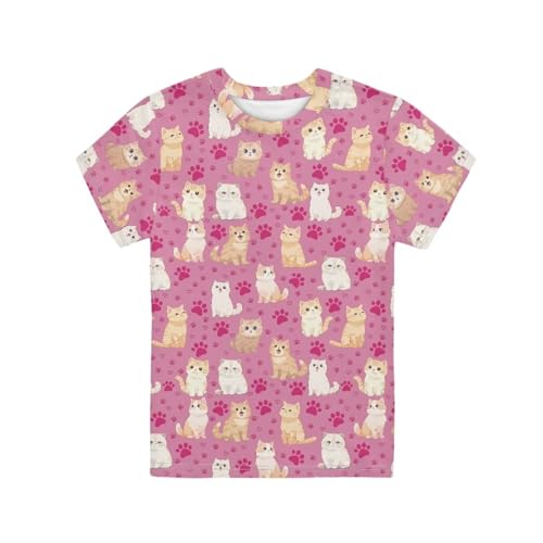 Image of Renewold Kids Novelty T-Shirt for Girls Boys Short Sleeve Crewneck Summer Tee Soft Breathable Graphic Shirt for Age 2-16