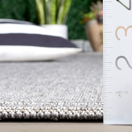 Tapete SAFAVIEH Sisal Outdoor Lavable 4x6 pies Gris miniatura 5