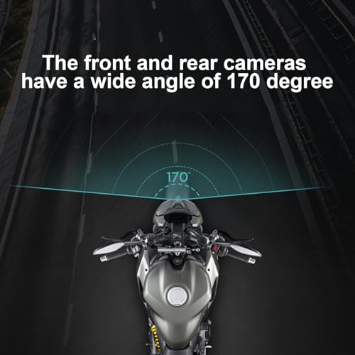 Gravador de condução de motocicleta, gravação em laço de câmara de salpicos de motocicleta para visã