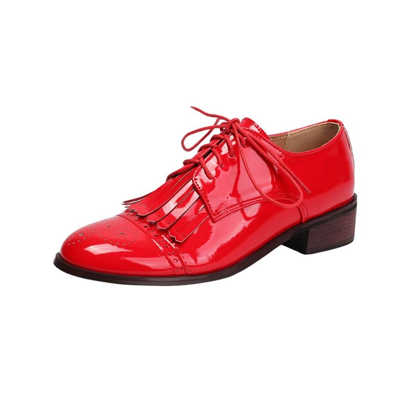 chuongkaiye Lace-Up Flower Shoes for Women Low-Heeled Solid Color Footwear with Rubber Sole-picture-12