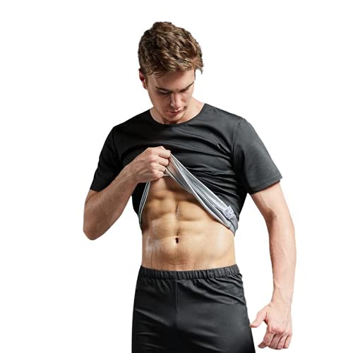 T-Shirt de Sudation Homme pour le Sport HOMEFIT Noir 5XL