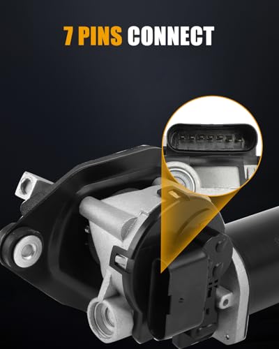 Image of ROADFAR Front Windshield Wiper Motor Compatible For Ford For Sable 1995 | Fit For Ford For Taurus 1987-1995|For Lincoln For Continental 1988-1997|For Mercury For Sable|OEM:F4DZ17508B|7 Pins