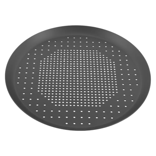 Bandeja para pizza de 23cm con agujeros aluminio que hornea de forma uniforme 2
