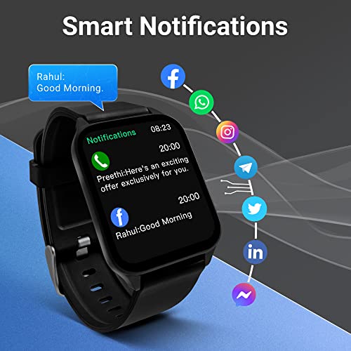 New-Fastrack-Reflex-Beat-169-UltraVU-Display500-Nits-Brightness60-Sports-Modes247-Heart-Rate-MonitorSpO2-MonitorSleep-TrackerIP68-Water-ResistantMusic-Camera-Control