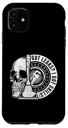 リークを手に入れました私はスキルを手に入れました面白いプラム面白い配管工ユーモアの修理 スマホケース iPhone 11 用