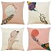 LJHTY Federe Cuscini Divano gesto artistico Copri Cuscini Arredo in Cotone e Lino, Federe Cuscini Letto Decorativi, Copricuscini Divano Quadrati, 45 x 45 cm