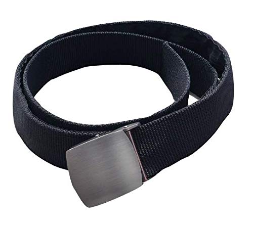 Active Roots Security Belt - Hidden Money Anti-Theft Travel Belt with Zipper Pocket (Metal)
