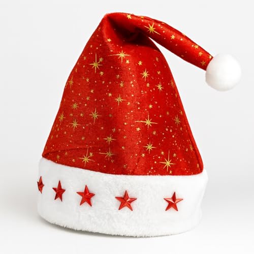 allthethings Weihnachtsmütze mit LED-Beleuchtung für Erwachsene -...