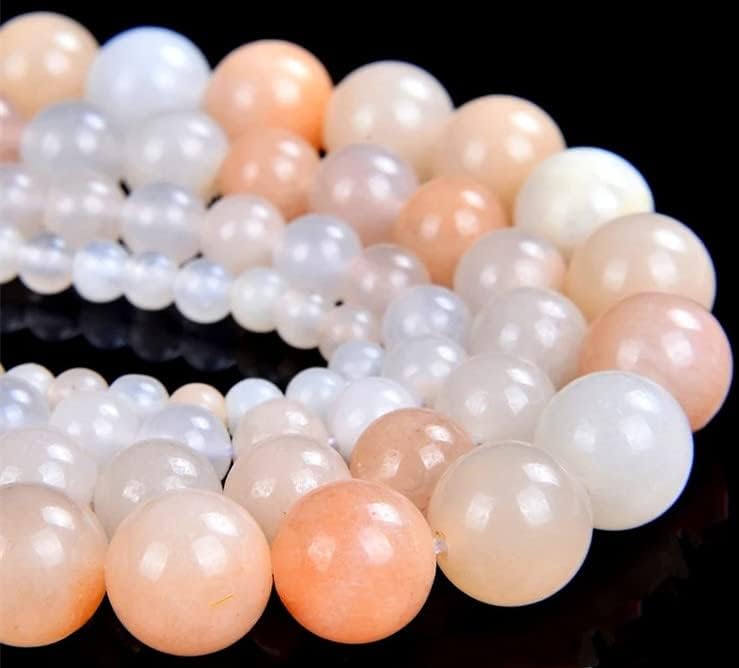 Miniatura 2 de Zenkeeper 116 cuentas de aventurina rosa para fabricación de joyas de 0.236 pulgadas (0.236 in), piedras preciosas de aventurina rosa sueltas