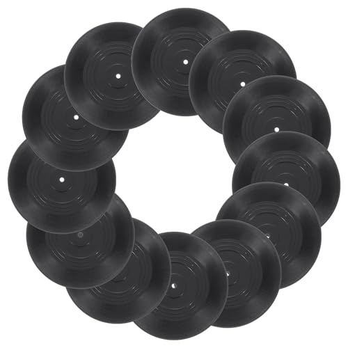 Discos de vinilo en blanco uxcell decorativos retro para habitacion juvenil y estetica de pared