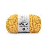 Bernat Baby Blanket School Bus Yellow Yarn - 1 Pack of 300g/10.5 oz - 100% Polyester - #6 Super Bulky - 220 Yards - Knitting/Crochet
