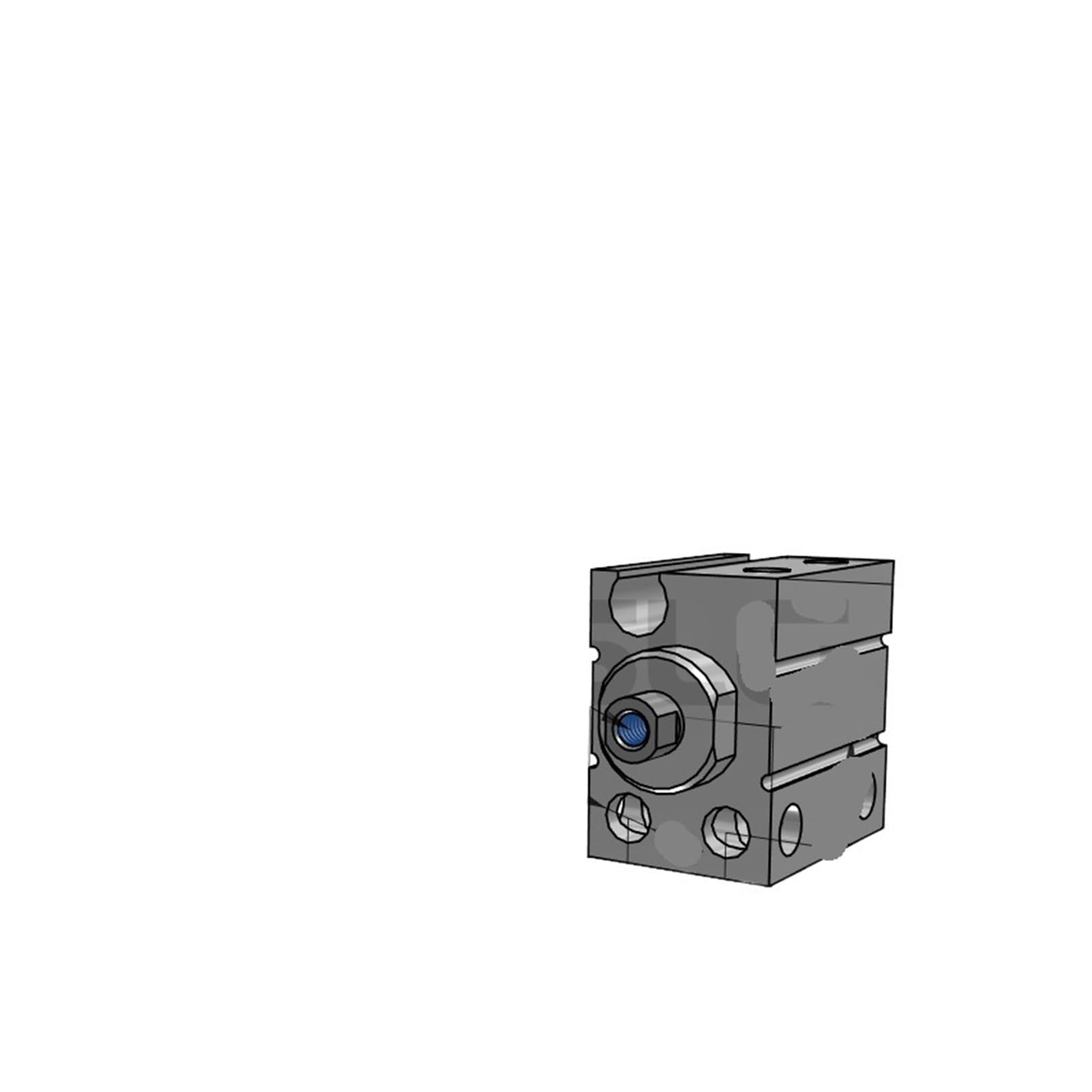 Mini cilindro de instalación libre MU10X15S para solucionar la falta de espacio en maquinaria